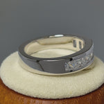 Sterling Silver 8 Square CZ Ring