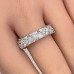 Sterling Silver Eternity Triangle CZ Ring