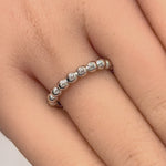 Sterling Silver Thick Stackable Bead Ring