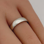 Sterling Silver Wedding Band 4mm