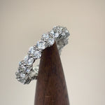 Sterling Silver Cluster Eternity CZ Ring