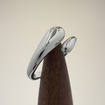 Sterling Silver Unique Wave Round Ring