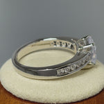 Sterling Silver 2 ct. Cushion-Cut CZ Ring