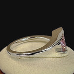 Sterling Silver Pink CZ Ring