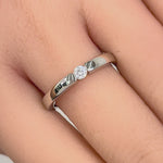 Sterling Silver Round Clear CZ Ring