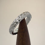 Sterling Silver 4mm Hammered Ring