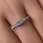 Sterling Silver 3 Stone CZ Ring