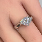 Sterling Silver Elegant Trillion Cut CZ Ring