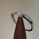 Sterling Silver Blue CZ Ring