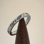 Sterling Silver "Always sisters, forever friends" Ring