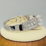Sterling Silver 1.30 ct. CZ Engagement Ring