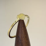 Solid 14K Yellow Gold Love Heart Ring