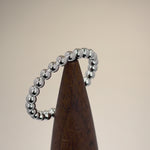 Sterling Silver Stackable Bead Ring