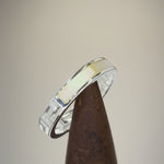 Sterling Silver Greek Mother of Pearl Band Ring