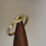 Solid 14K Gold Double Knot Rope Ring