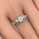 Sterling Silver Lavish Round Cut Clear CZ Ring