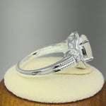 Sterling Silver Elegant Oval Mother of Pearl CZ Ring