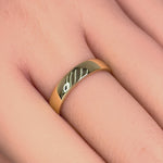 Solid 14K Gold 4mm Comfort Fit Wedding Band