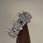 Sterling Silver Turtles Ring