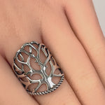 Sterling Silver Tree of Life Ring