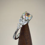 Sterling Silver Iridescent Rainbow CZ Ring