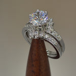 Sterling Silver 2 Carat CZ Engagement Ring