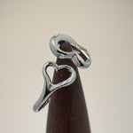 Sterling Silver Double Heart Ring