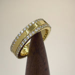 Gold Plated Sterling Silver Eternity CZ Ring