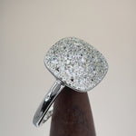 Sterling Silver CZ Cluster Ring