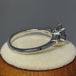 Sterling Silver Rainbow CZ Ring