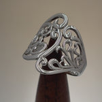 Sterling Silver Floral Vines Ring