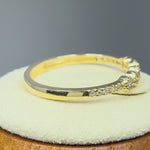 Solid 14K Yellow Gold Simple Round 0.30 ct. Diamond Ring