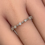Sterling Silver Eternity Thin CZ Ring