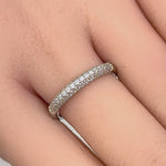 Sterling Silver Clear CZ Band Ring