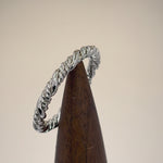 Sterling Silver Simple Rope Twist Ring