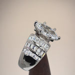 Sterling Silver 1.50 ct. Marquise CZ Ring