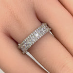 Sterling Silver Princess-Cut Eternity CZ Ring
