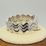 Sterling Silver 3 ZigZag Band Ring