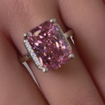 Sterling Silver Pink CZ Ring