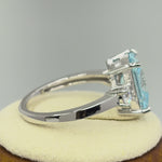 Sterling Silver Light Blue CZ Ring