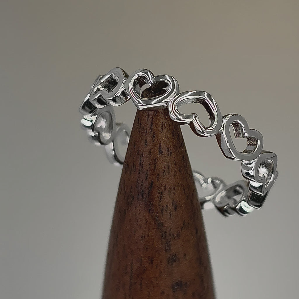 Sterling Silver Multiple Heart Ring for Sale - Dreamland Jewelry