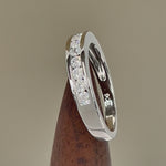 Sterling Silver CZ Band Ring