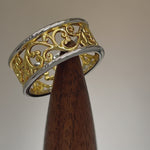 Sterling Silver Two-Tone Gold-Plated Vines Ring