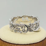 Sterling Silver Filigree Floral Ring