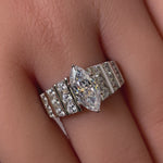 Sterling Silver Marquise CZ Ring