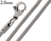 Stainless Steel Snake Chain Necklace 2MM