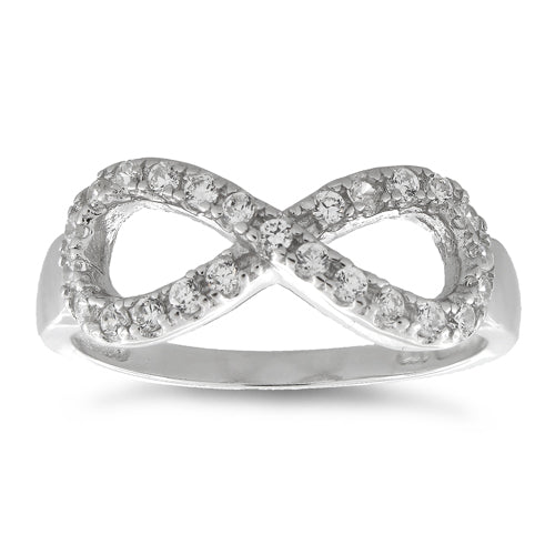 Sterling Silver Infinity CZ Ring