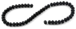 10mm Black  Faceted Rondelle Crystal Beads
