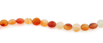 10mm Coin Natural Carnelian Gem Stone Beads