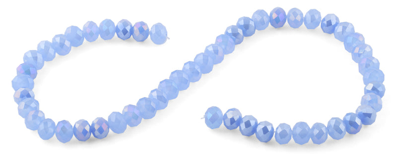10mm Lavender Faceted Rondelle Crystal Beads